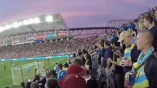 English Vs American Fans cheering