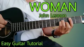 WOMAN-John Lennon-Acoustic Guitar Lesson | Guitar Tutorial