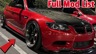 What's Done To My E90 M3?  Full MOD List!
