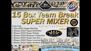 2022 Topps DEFINITIVE/STERLING 15 Box SUPER MIX Team Break #1 eBay 11/04/22