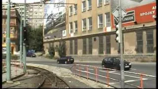 LIBEREC, tram line 11 in driver cab. part 7