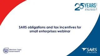 SARS tax obligations and incentives for small enterprises