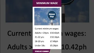 Minimum Wage | 60 Second Economics | A-Level & IB