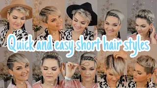 How to style a short pixiecut | easy to manage hairstyles for a short hair