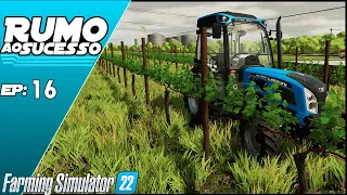 MINHA PRIMEIRA PLANTAÇAO DE UVAS! | FARMING SIMULATOR 22 #16