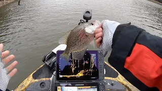 PART 2//How To FIND WINTER CRAPPIE On a NEW LAKE!//My COMPLETE ELECTRONICS Setup!