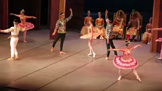 Bayadere Minkus ballet on the stage of the provincial theater