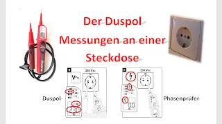 The Duspol at the socket / voltage / frequency / phase tester / RCD tester / interference voltages