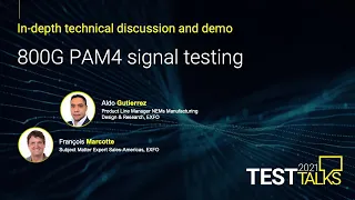 800G PAM4 signal testing