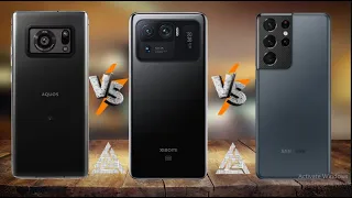 Sharp Aquos R6 VS Samsung Galaxy S21 Ultra VS Xiaomi 11 Ultra | 5G | Comparison