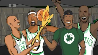 Ray Allen celebrated the Celtics' 2008 title with a mysterious guest 🤣 | ESPN Throwback