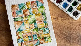 Watercolor Painting | Random Freehand Shapes | Doodle