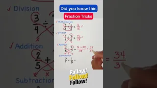 Did you know this Fraction Tricks #math #mathematics #mathstricks #maths #mathhacks