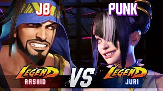 SF6 ▰ JB (Rashid) vs PUNK (Juri) ▰ High Level Gameplay