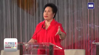 Sen. Miriam Defensor Santiago on her plan on territorial dispute with China on #PilipinasDebates2016
