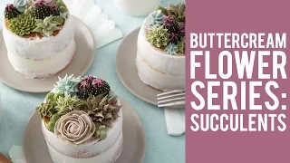 How to Make Buttercream Flowers: Succulents