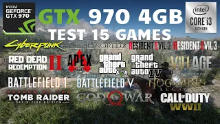 GTX 970 4GB - Test 15 Games in 2024