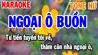 Ngoại Ô Buồn Karaoke Tone Nữ ( Gm ) Nhạc Sống Rumba Mới | Thanh Hải Organ