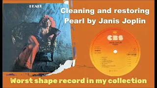 Cleaning & Restoring Pearl Vinyl Record by Janis Joplin