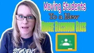 Moving students to a new Google Classroom class