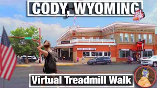 City Walks - Cody Wyoming Downtown Virtual Treadmill Walking Tour in 4K