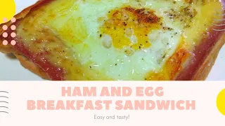 Ham and Egg Breakfast Sandwich | Air fryer | Easy and tasty |MissRechel