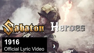 SABATON - 1916 (Official Lyric Video)