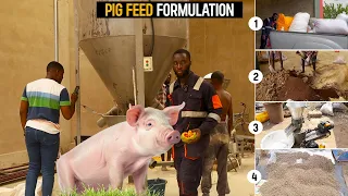 How To Formulate and Produce Pig Feed at a LOW COST | 50% Cost Reduction #pig #pigfarmvideo #pigs