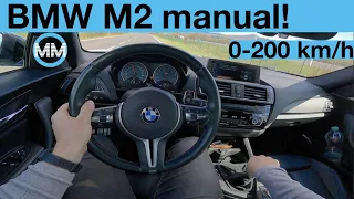 BMW M2 M Performance POV Test Drive + Acceleration 0-200 km/h