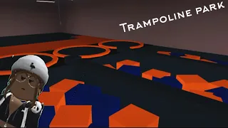 I made a trampoline park in bloxburg