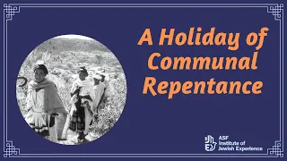 An Ethiopian Jewish Holiday of Communal Repentance: Sigd
