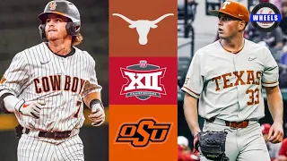 #5 Texas vs #4 Oklahoma State | Big 12 Tournament Opening Round | 2022 College Baseball Highlights