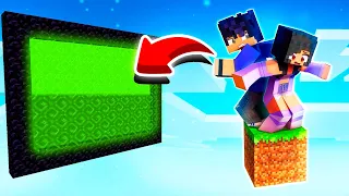 How To Make A Portal To The Aphmau ONE BLOCK Dimension in Minecraft