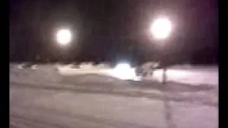 Jeep Cherokee gets huge surprise air from a snow bank