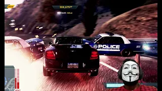 NFS Most Wanted Remastered | Bentley Continental Super Sports ISR | Police Chase | 1080p 60fps