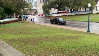 JFK Historic Plaque from where Abraham Zapruder shot the Zapruder Film, Dallas, TX