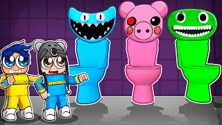 NÃO ESCOLHA A PRIVADA ERRADA NO ROBLOX PICK A TOILET - Brancoala Games