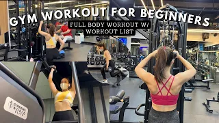 Gym Workout for Beginners / Full Body Workout | Ericka Javate