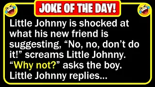 🤣 BEST JOKE OF THE DAY! - The boy asked Little Johnny, "What are you in here for?"... | Funny Jokes