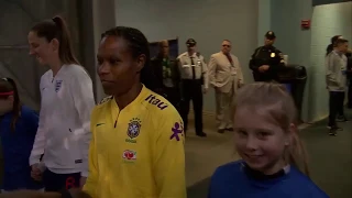 BRAZIL 1-2 ENGLAND SheBelieves Cup Highlights | Feb. 27, 2019 | Chester, PA - Talen Energy Stadium