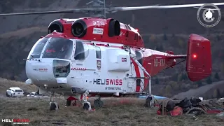 Héliportage remontée mécanique (télésiège) station de ski de l'Alpe d'Huez. Hélicoptère KAMOV KA32