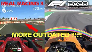 THIS TRACK IS MORE OUTDATED THAN IN F1 2020 GAME ?!?! Track Comparison RealRacing3 vs. F1 2020 Spain