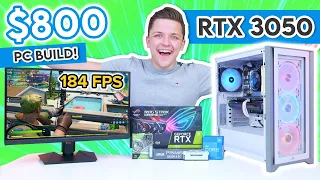 $800 RTX 3050 Gaming PC Build 2022! [The New BUDGET GPU KING?! 👑 Full RTX 3050 Gaming Benchmarks!]