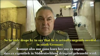 Mathias Gnädinger / Hermann Göring Interview with English / German subtitles