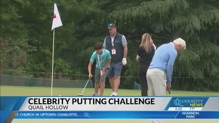 Wells Fargo Championship celebrity putting challenge