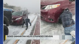 Albuquerque man helps drivers stuck in snow