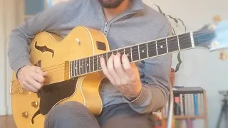 Jazz Blues guitar improv in Bb