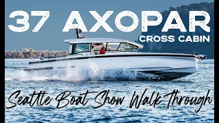 37 Axopar Cross Cabin Powered with Twin 300 HP Mercury Outboards - Walk Through