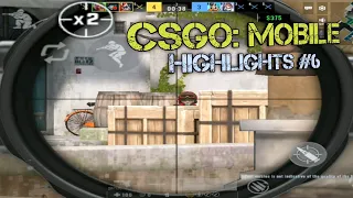 ALPHA ACE - (CSGO: MOBILE) | SNIPER HIGHLIGHTS #6 | REDMI NOTE 7