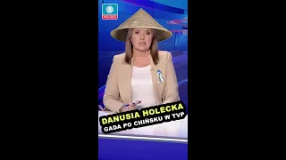 Danusia Holecka gada po chińsku w TVP